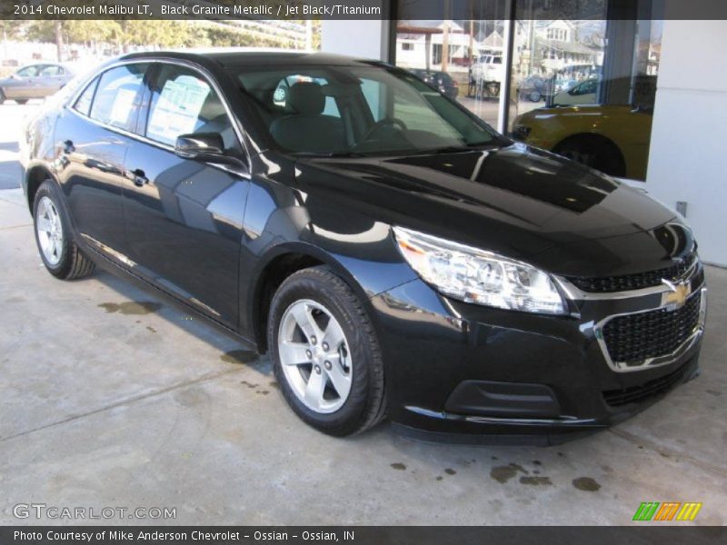 Black Granite Metallic / Jet Black/Titanium 2014 Chevrolet Malibu LT