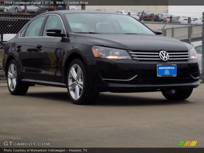Black / Cornsilk Beige 2014 Volkswagen Passat 1.8T SE