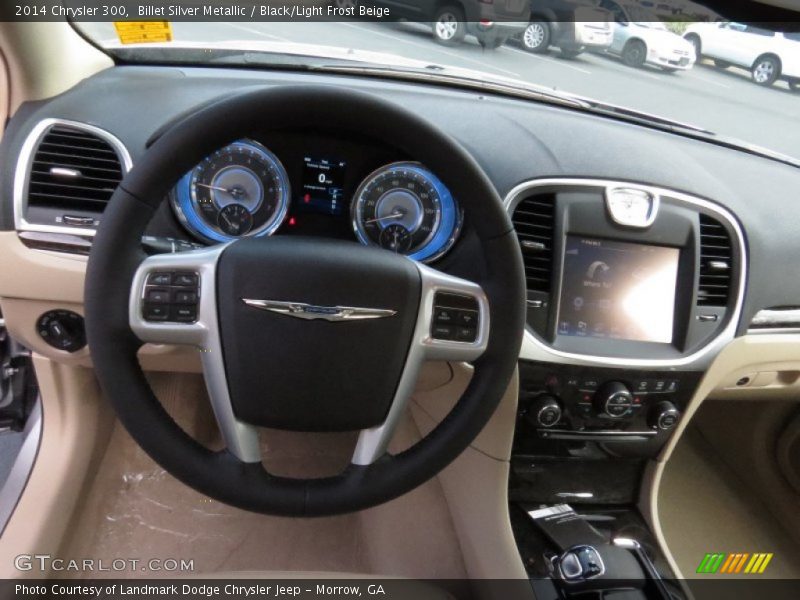 Billet Silver Metallic / Black/Light Frost Beige 2014 Chrysler 300
