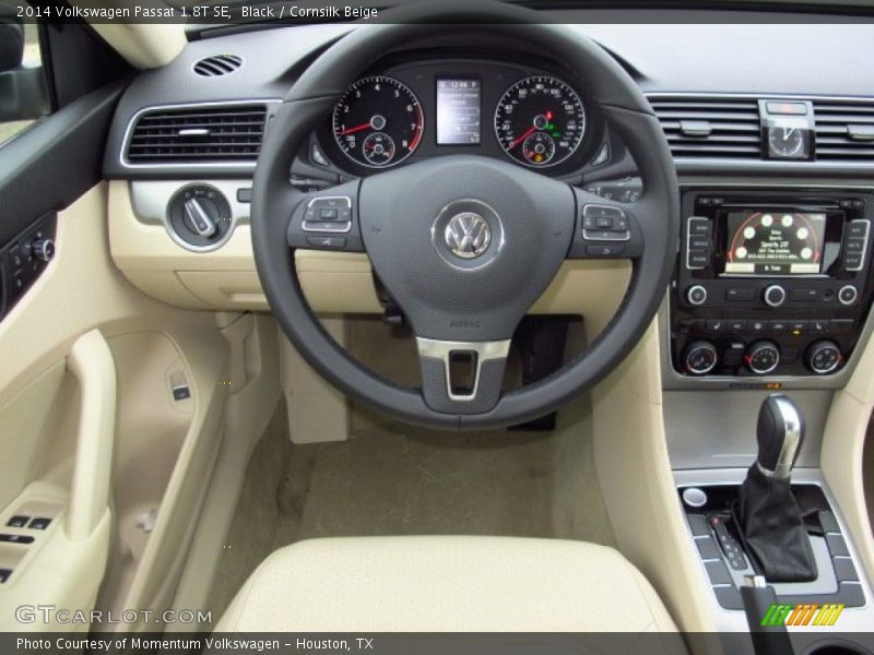 Black / Cornsilk Beige 2014 Volkswagen Passat 1.8T SE