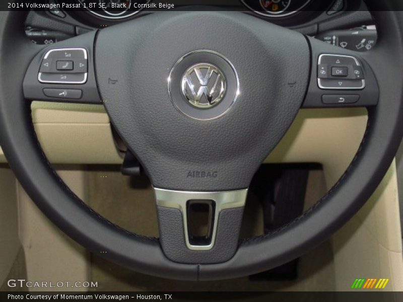 Black / Cornsilk Beige 2014 Volkswagen Passat 1.8T SE