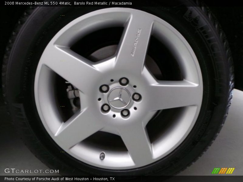 Barolo Red Metallic / Macadamia 2008 Mercedes-Benz ML 550 4Matic