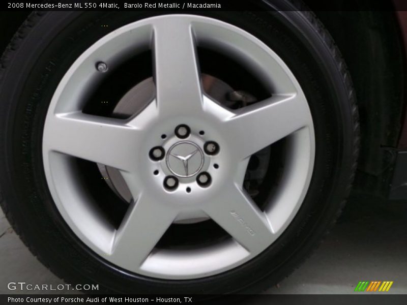 Barolo Red Metallic / Macadamia 2008 Mercedes-Benz ML 550 4Matic