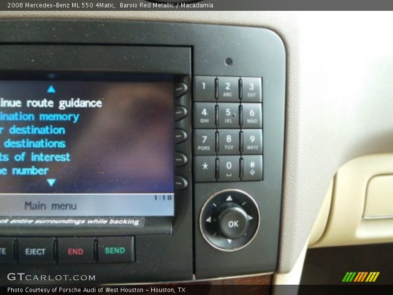 Barolo Red Metallic / Macadamia 2008 Mercedes-Benz ML 550 4Matic