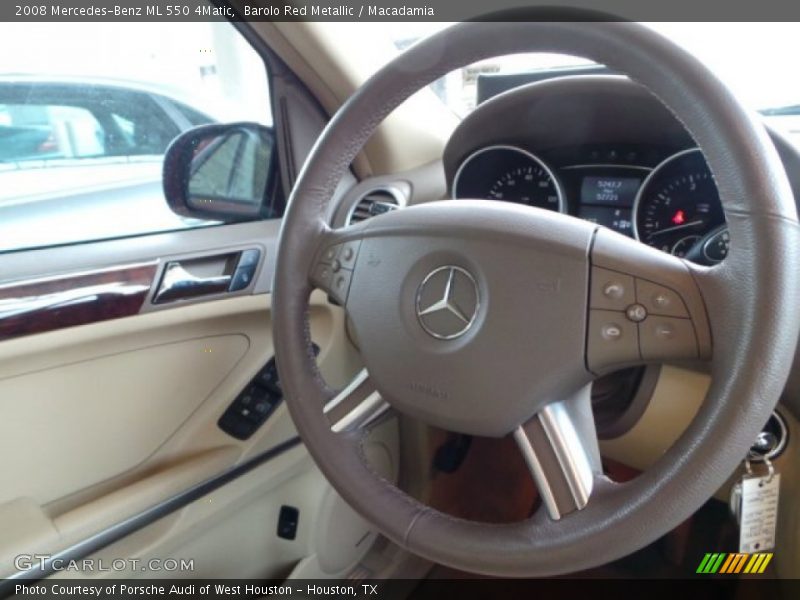 Barolo Red Metallic / Macadamia 2008 Mercedes-Benz ML 550 4Matic