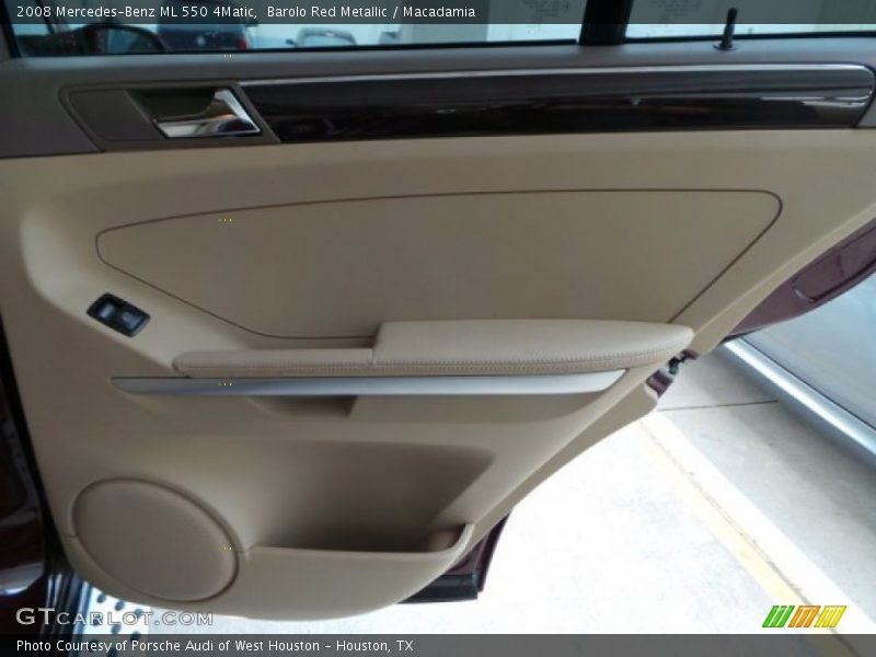 Barolo Red Metallic / Macadamia 2008 Mercedes-Benz ML 550 4Matic
