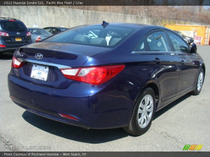 Pacific Blue Pearl / Gray 2012 Hyundai Sonata GLS