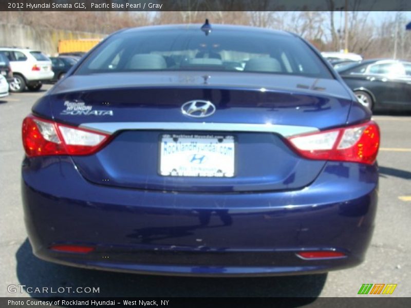 Pacific Blue Pearl / Gray 2012 Hyundai Sonata GLS