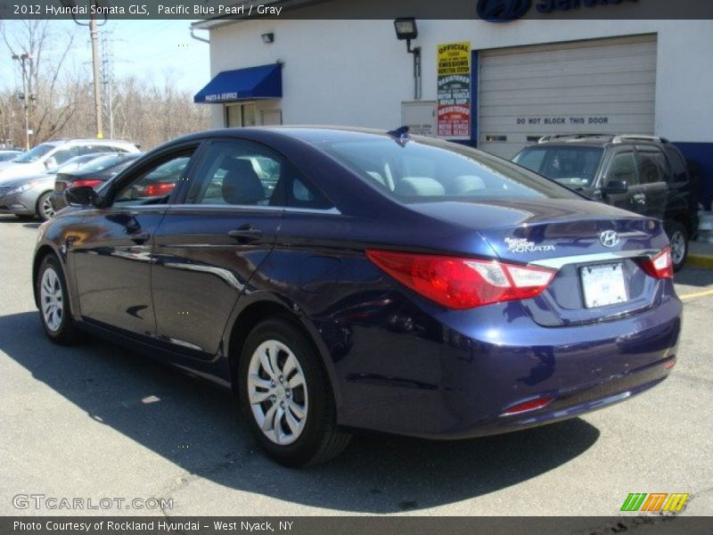 Pacific Blue Pearl / Gray 2012 Hyundai Sonata GLS