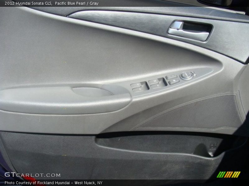 Pacific Blue Pearl / Gray 2012 Hyundai Sonata GLS