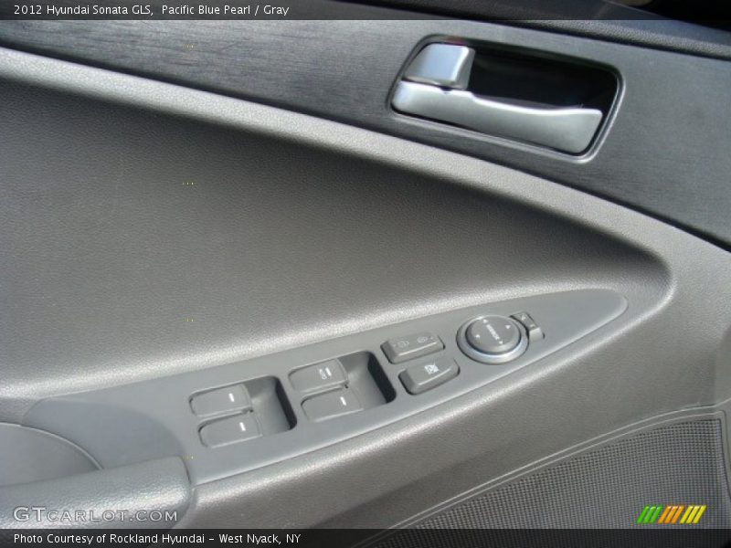Pacific Blue Pearl / Gray 2012 Hyundai Sonata GLS