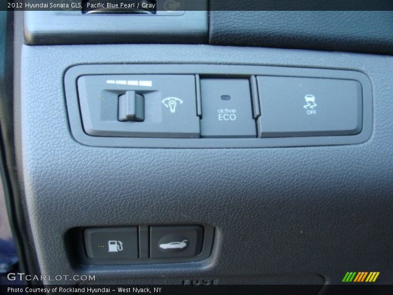 Pacific Blue Pearl / Gray 2012 Hyundai Sonata GLS