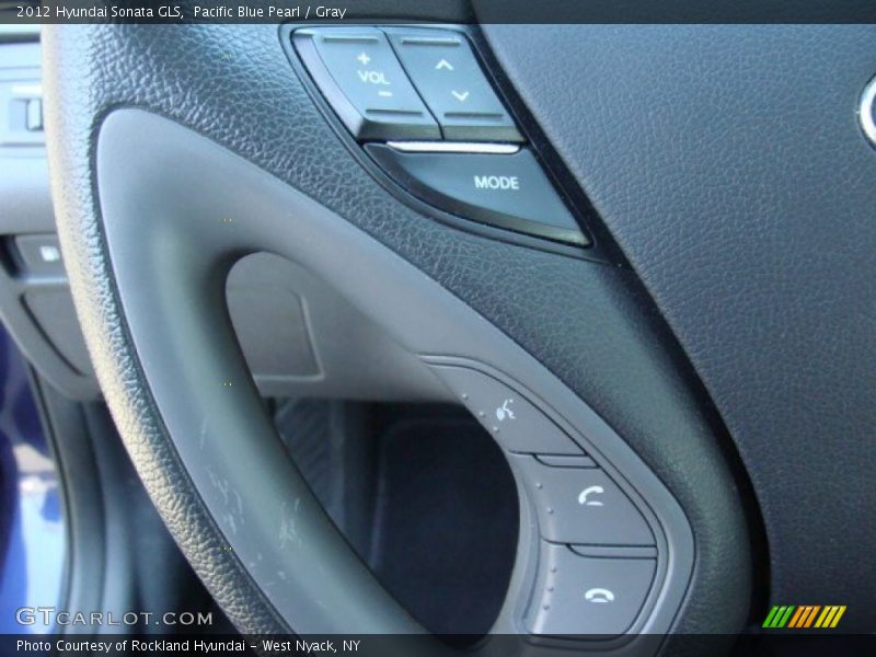 Pacific Blue Pearl / Gray 2012 Hyundai Sonata GLS