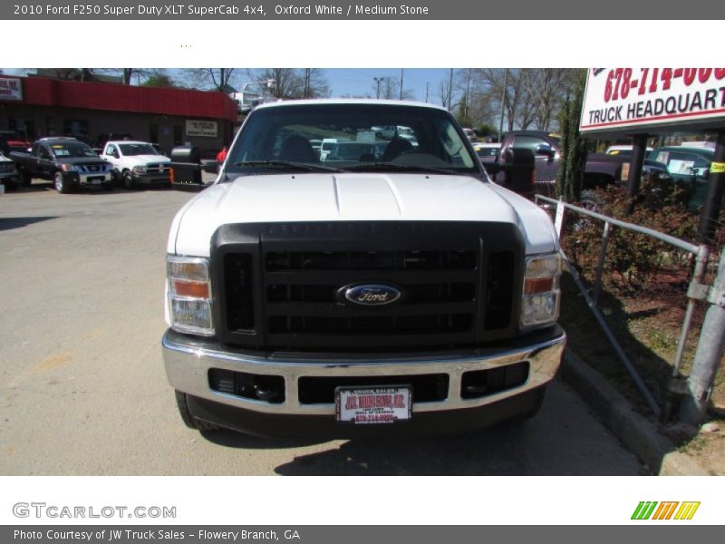 Oxford White / Medium Stone 2010 Ford F250 Super Duty XLT SuperCab 4x4