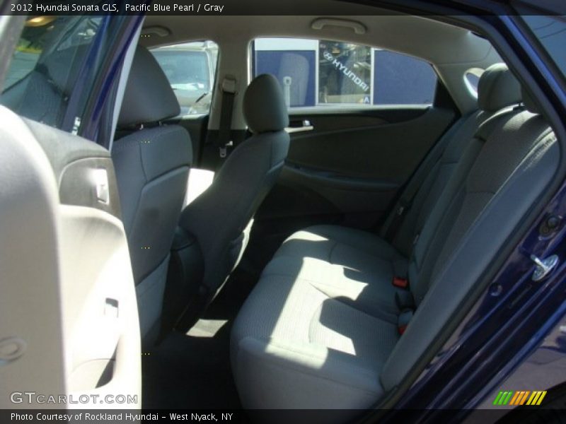 Pacific Blue Pearl / Gray 2012 Hyundai Sonata GLS
