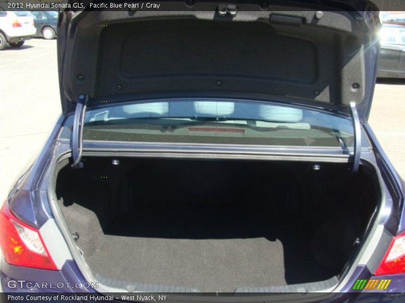Pacific Blue Pearl / Gray 2012 Hyundai Sonata GLS