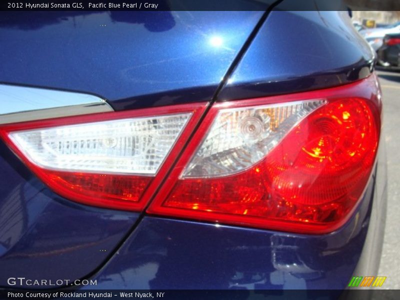 Pacific Blue Pearl / Gray 2012 Hyundai Sonata GLS