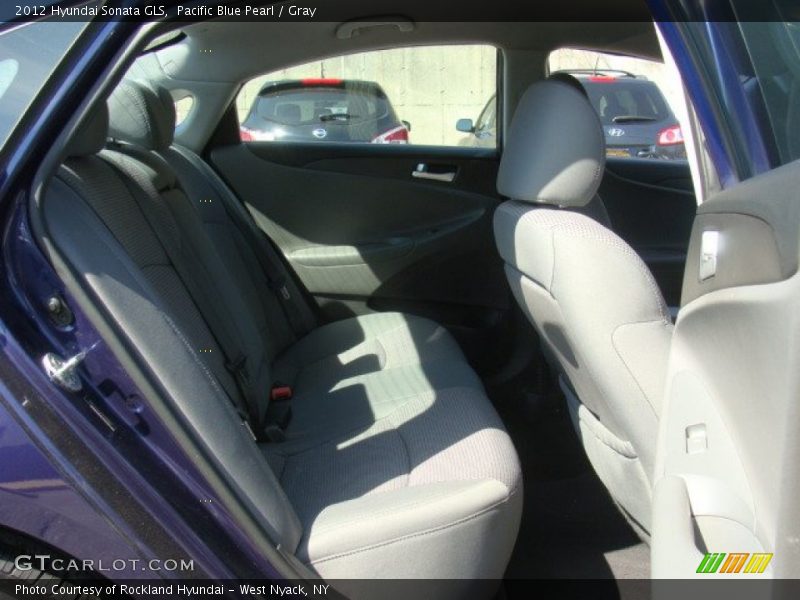 Pacific Blue Pearl / Gray 2012 Hyundai Sonata GLS