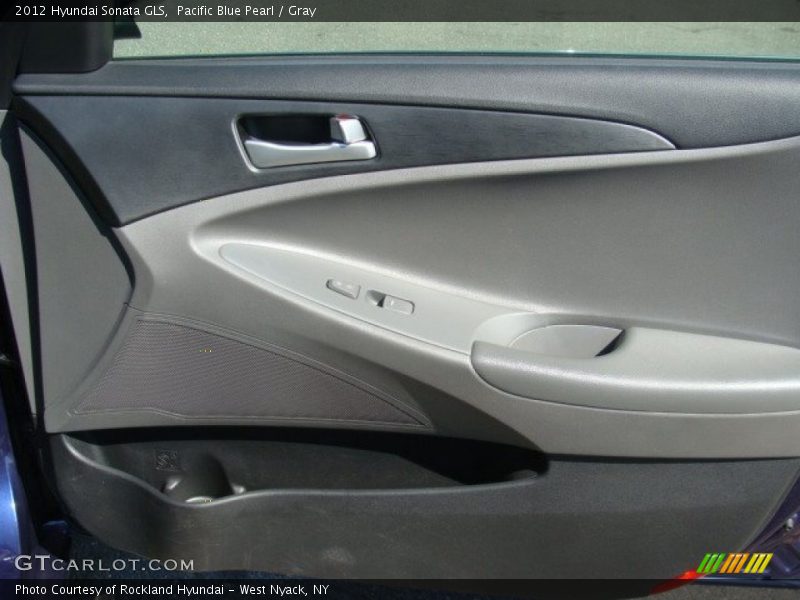 Pacific Blue Pearl / Gray 2012 Hyundai Sonata GLS