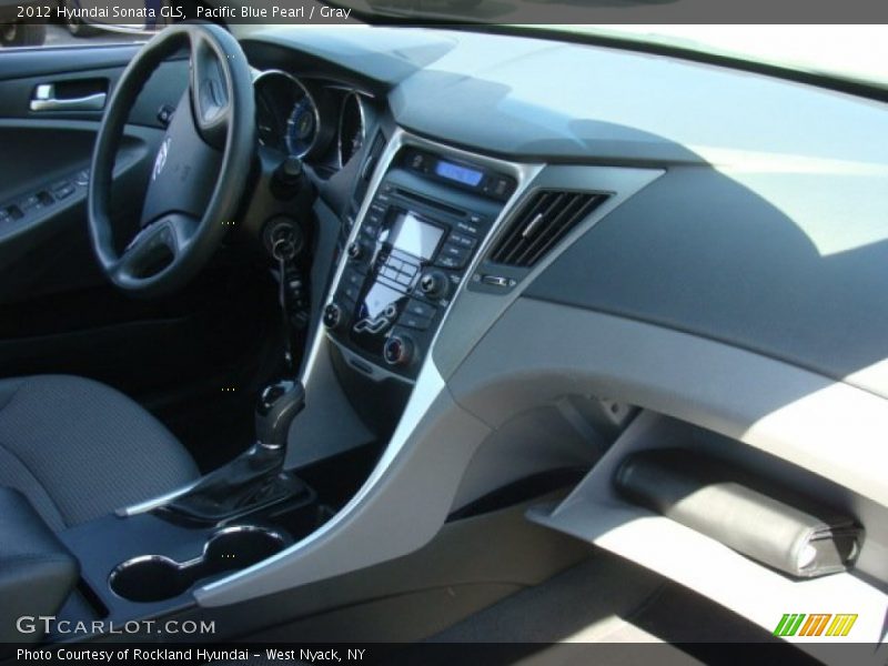 Pacific Blue Pearl / Gray 2012 Hyundai Sonata GLS