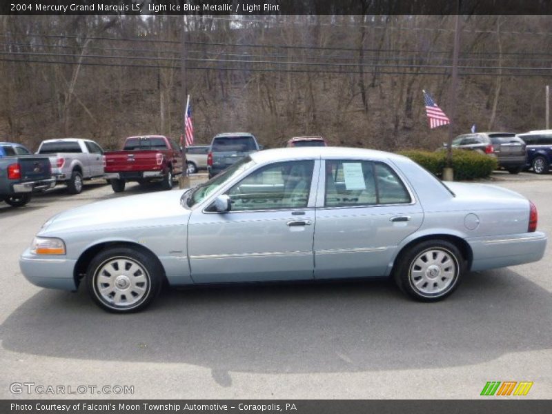 Light Ice Blue Metallic / Light Flint 2004 Mercury Grand Marquis LS