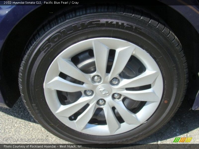 Pacific Blue Pearl / Gray 2012 Hyundai Sonata GLS