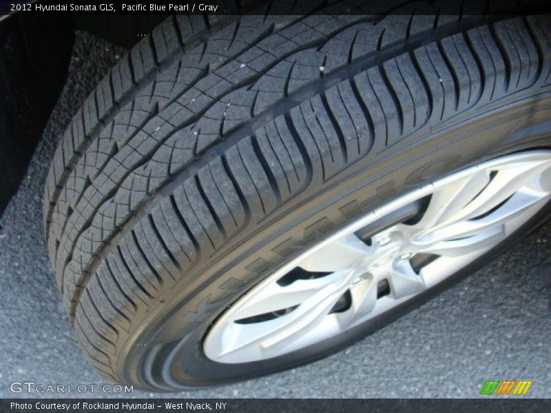 Pacific Blue Pearl / Gray 2012 Hyundai Sonata GLS