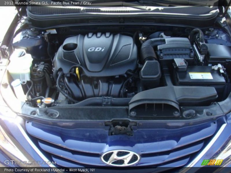 Pacific Blue Pearl / Gray 2012 Hyundai Sonata GLS