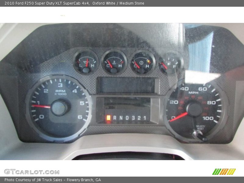 Oxford White / Medium Stone 2010 Ford F250 Super Duty XLT SuperCab 4x4
