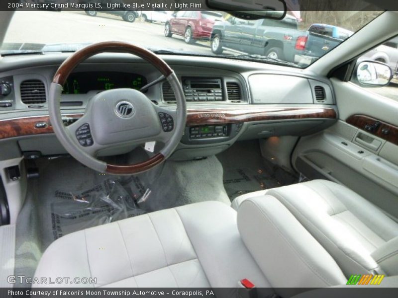 Light Ice Blue Metallic / Light Flint 2004 Mercury Grand Marquis LS