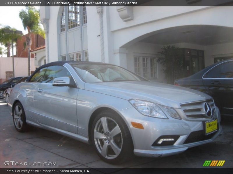 Iridium Silver Metallic / Almond/Mocha 2011 Mercedes-Benz E 550 Cabriolet