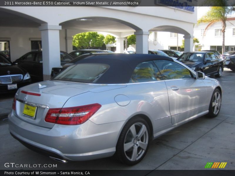 Iridium Silver Metallic / Almond/Mocha 2011 Mercedes-Benz E 550 Cabriolet