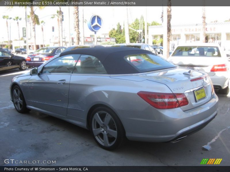 Iridium Silver Metallic / Almond/Mocha 2011 Mercedes-Benz E 550 Cabriolet