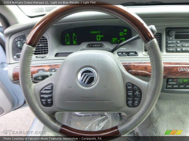 Light Ice Blue Metallic / Light Flint 2004 Mercury Grand Marquis LS