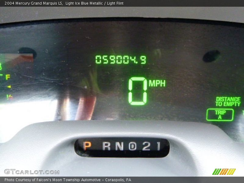 Light Ice Blue Metallic / Light Flint 2004 Mercury Grand Marquis LS