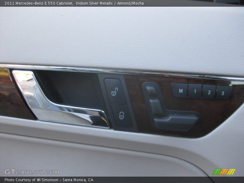 Iridium Silver Metallic / Almond/Mocha 2011 Mercedes-Benz E 550 Cabriolet