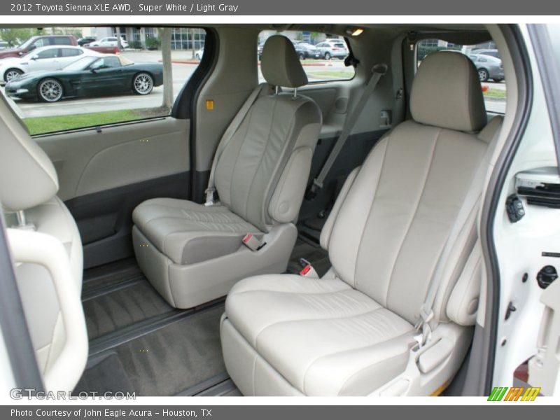 Super White / Light Gray 2012 Toyota Sienna XLE AWD