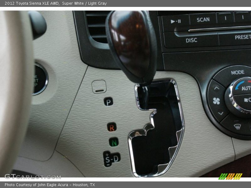 Super White / Light Gray 2012 Toyota Sienna XLE AWD