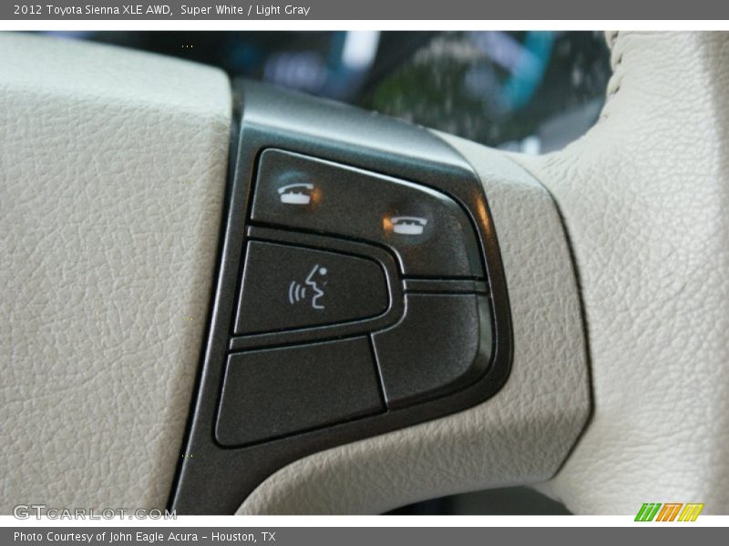 Super White / Light Gray 2012 Toyota Sienna XLE AWD