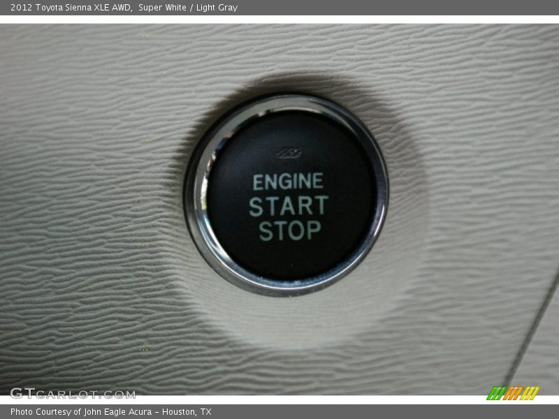 Super White / Light Gray 2012 Toyota Sienna XLE AWD