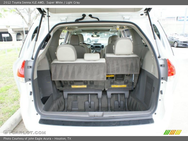 Super White / Light Gray 2012 Toyota Sienna XLE AWD