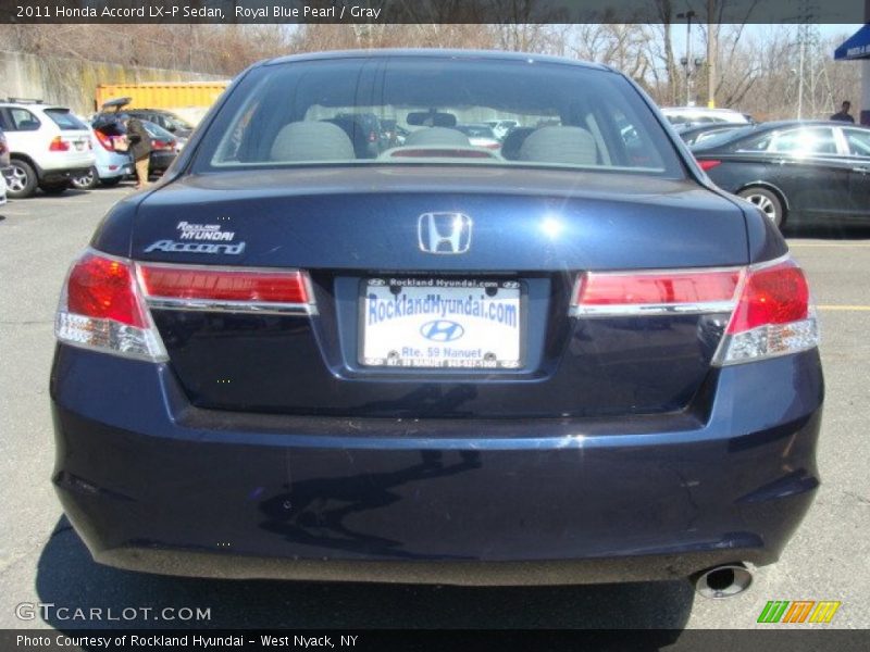 Royal Blue Pearl / Gray 2011 Honda Accord LX-P Sedan