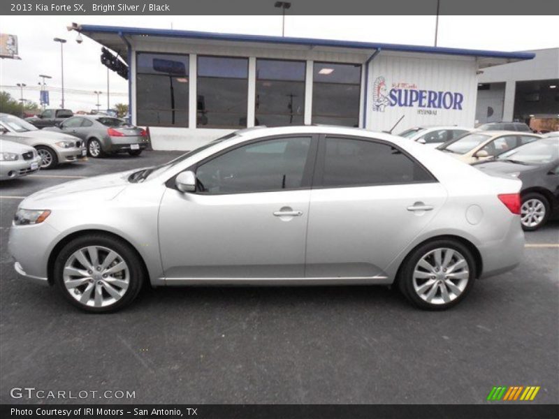 Bright Silver / Black 2013 Kia Forte SX