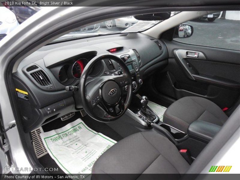 Bright Silver / Black 2013 Kia Forte SX