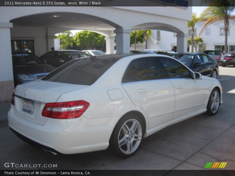 Arctic White / Black 2011 Mercedes-Benz E 350 Sedan