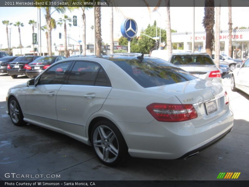 Arctic White / Black 2011 Mercedes-Benz E 350 Sedan