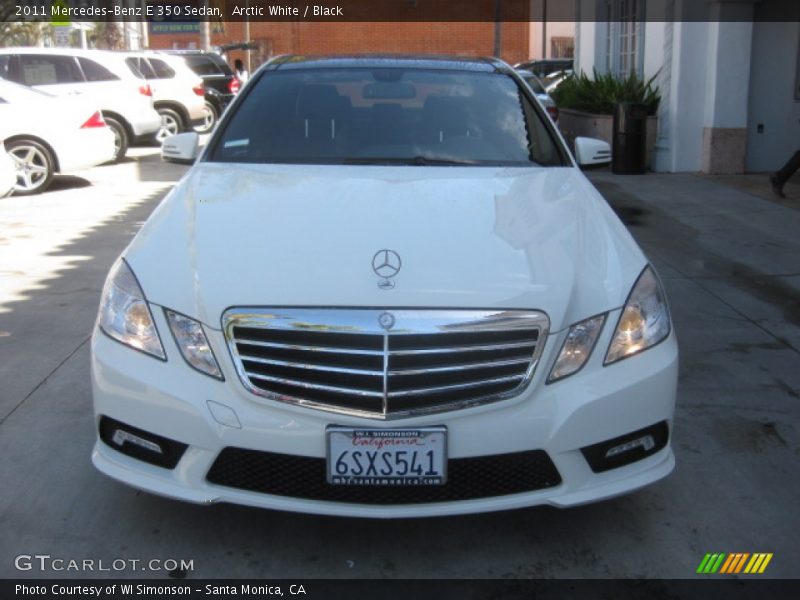 Arctic White / Black 2011 Mercedes-Benz E 350 Sedan