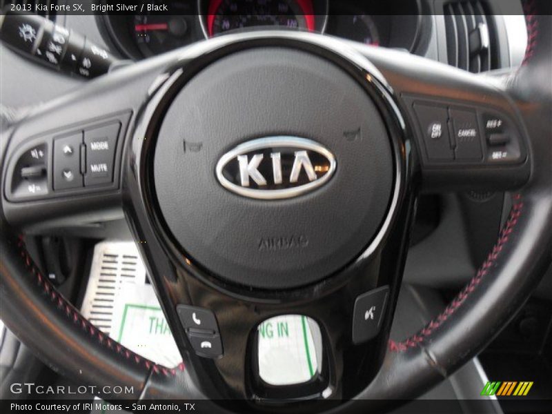 Bright Silver / Black 2013 Kia Forte SX