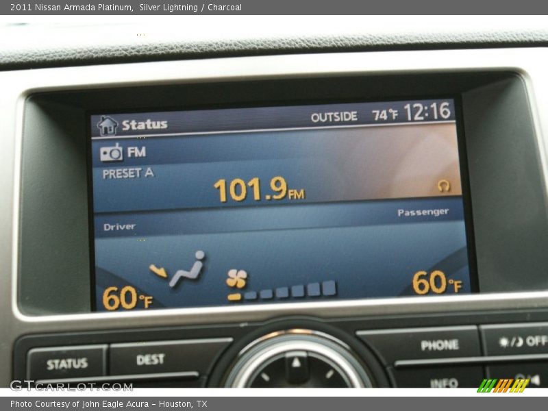 Silver Lightning / Charcoal 2011 Nissan Armada Platinum