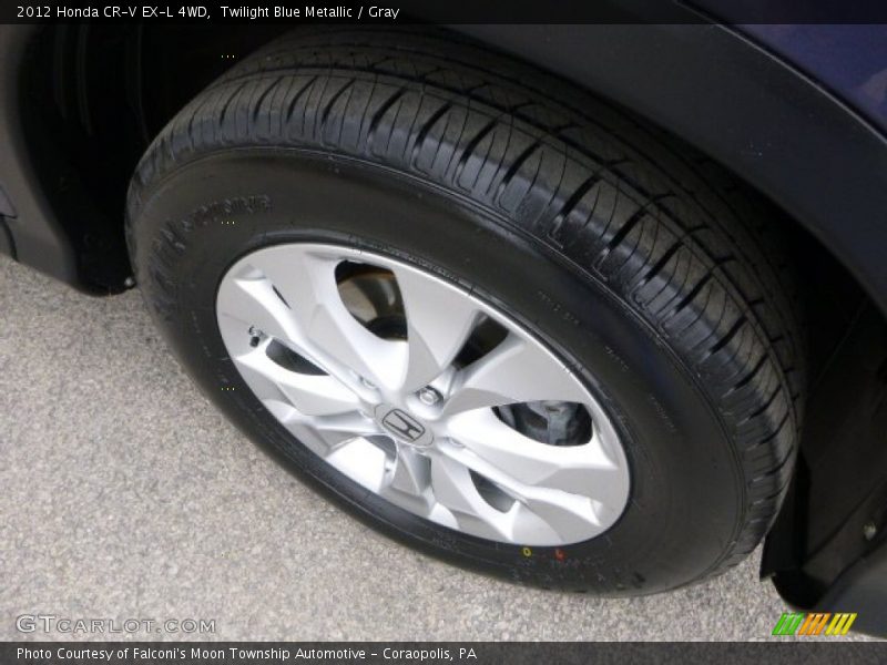 Twilight Blue Metallic / Gray 2012 Honda CR-V EX-L 4WD